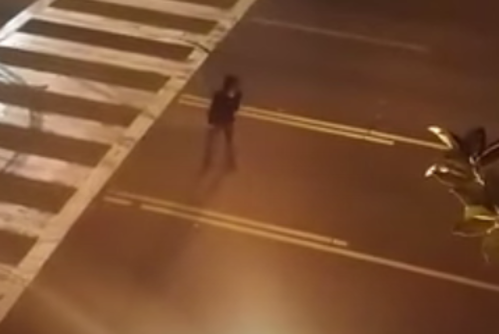 Crazy Guy With Machete Gets Hit By Car [VIDEO]