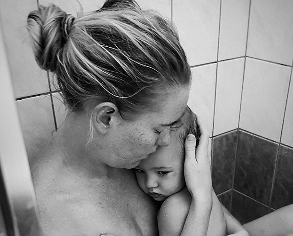Mother And Baby Get In Shower To Soothe Cough, Pic Goes Viral [PHOTO]