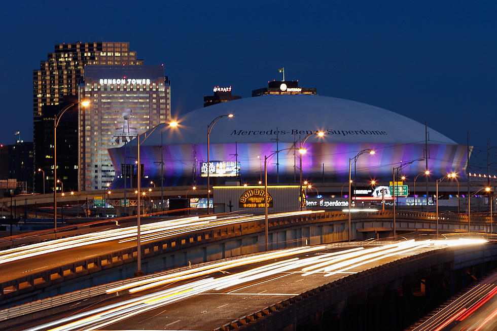 Mercedes Benz Superdome Lit Up In Rainbow Colors [PIC]