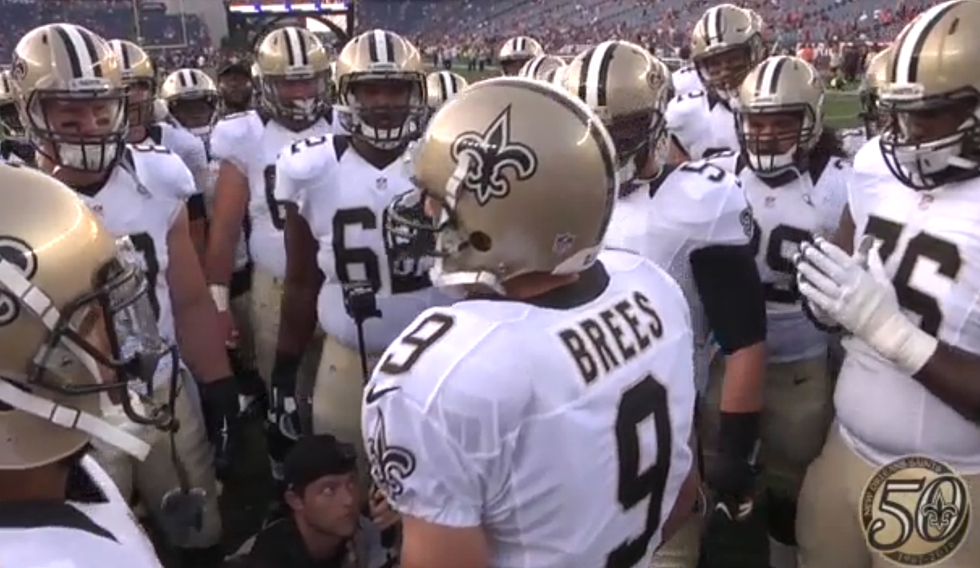 Watch Drew Brees Fire Up The Saints With His First Pregame Huddle Of The 2016 Season [VIDEO]