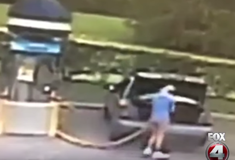 Woman Vacuuming Gasoline Out Of Trunk Sparks Explosion [VIDEO]