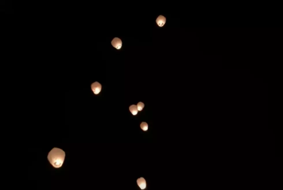 Lanterns Light Up The Sky Over Duson [VIDEO]