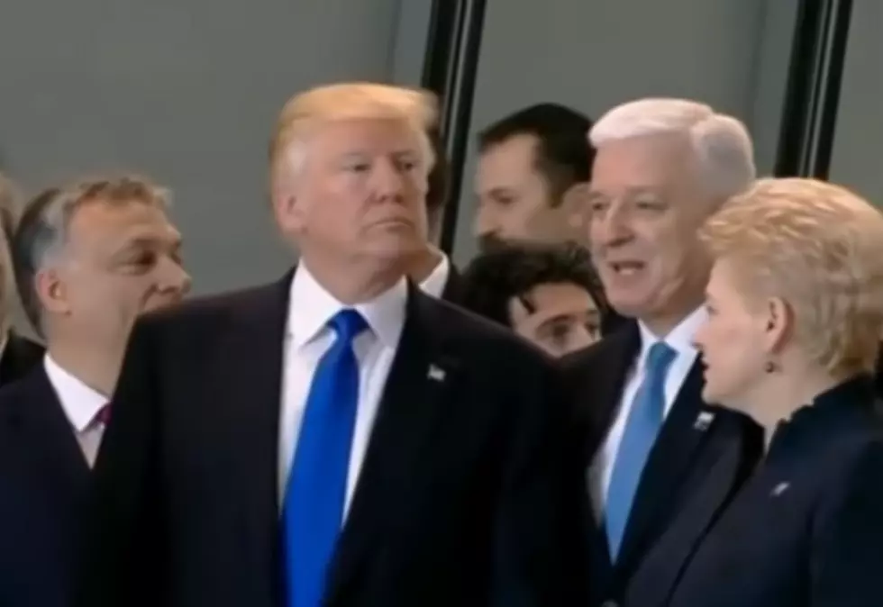 President Trump Appears To Shove A Prime Minister At NATO Meeting [VIDEO]