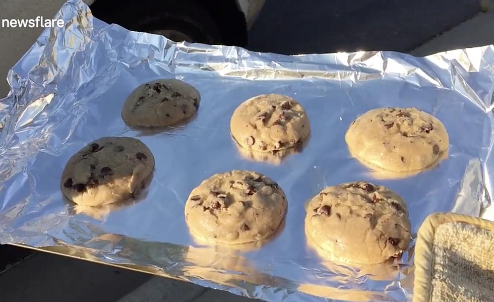 Man Bakes Cookies On The Dashboard Of His Car During Heatwave [VIDEO]