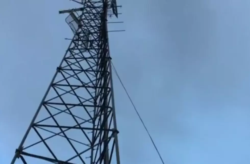 Wire Dangling From Station Tower, This Can’t Be Good [VIDEO]
