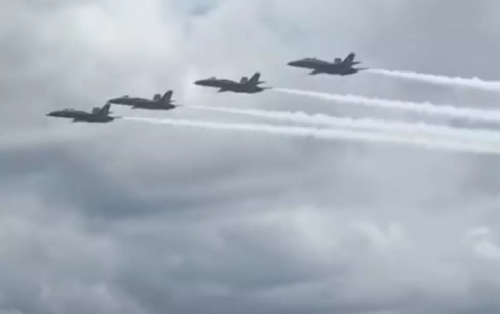 Chris Reed Visits Naval Base To Watch Blue Angels Practice [VIDEO]