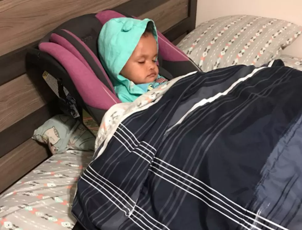 Baton Rouge Dad Has Best Solution For Sleeping Baby [PHOTO]