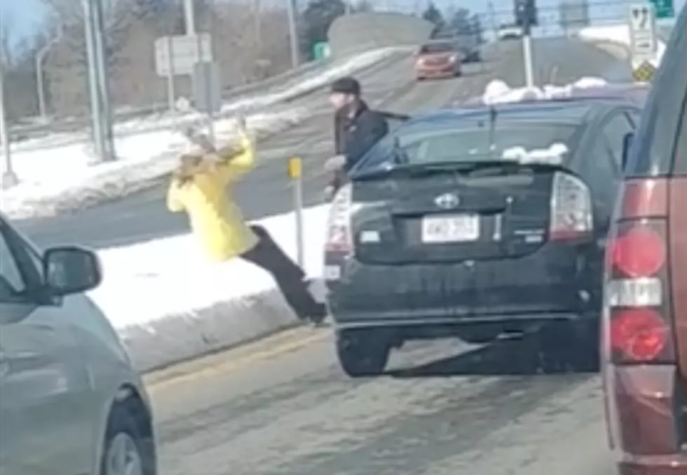 Man Pushes Woman To The Ground In Road Rage Incident [VIDEO]