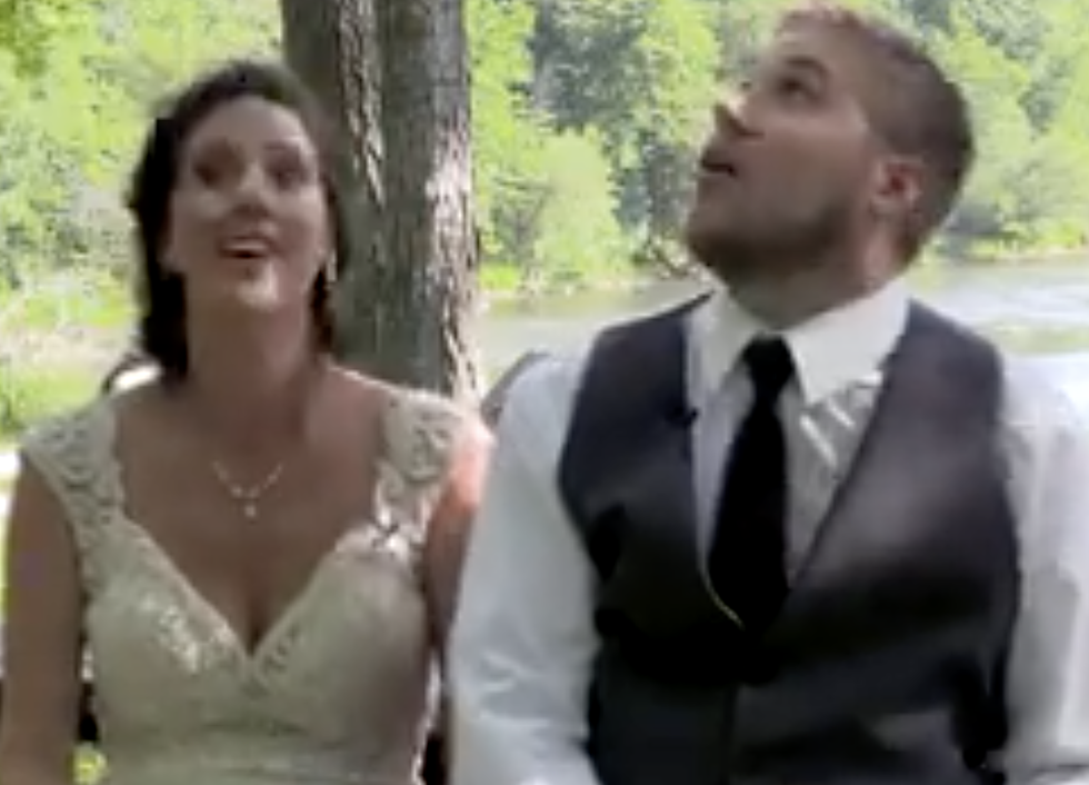 Newlyweds Nearly Crushed By Falling Branch [VIDEO]