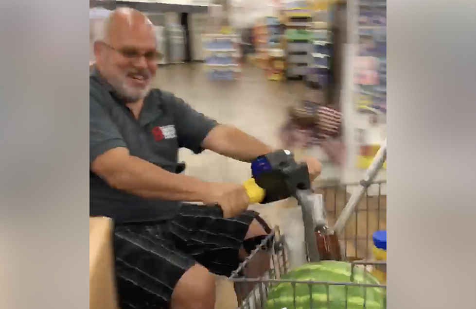 Watch KATC Meteorologist Rob Perillo Zoom Through Grocery Aisles Like A Boss [VIDEO]