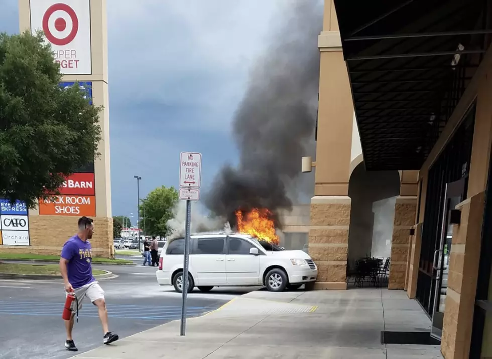 Local Firemen Put Out Blaze After Van Crashes Into Wall Near McAllister’s Deli [PHOTOS]