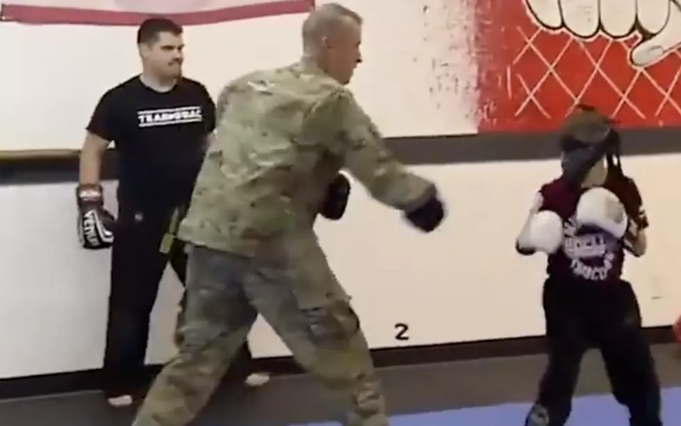 Dad Surprises Son As He Returns Home From Overseas [VIDEO]