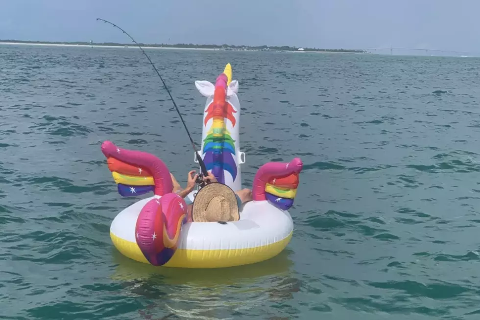 Man Catches Huge Fish From Unicorn Inflatable
