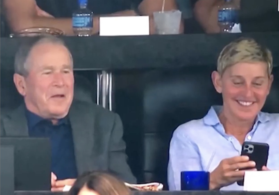 Ellen Sends Strong Message To Haters Who Criticized Her For Sitting With President Bush