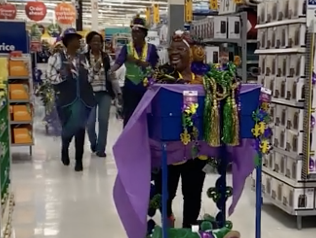 New Iberia Walmart Hosts Mardi Gras Parade in The Store [VIDEO]