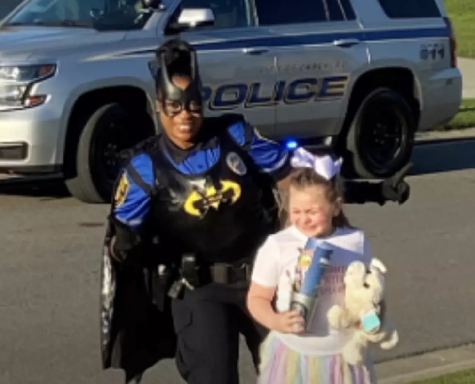 Carencro Police Officer Dresses as Batman During Drive-By Birthday Party [VIDEO]