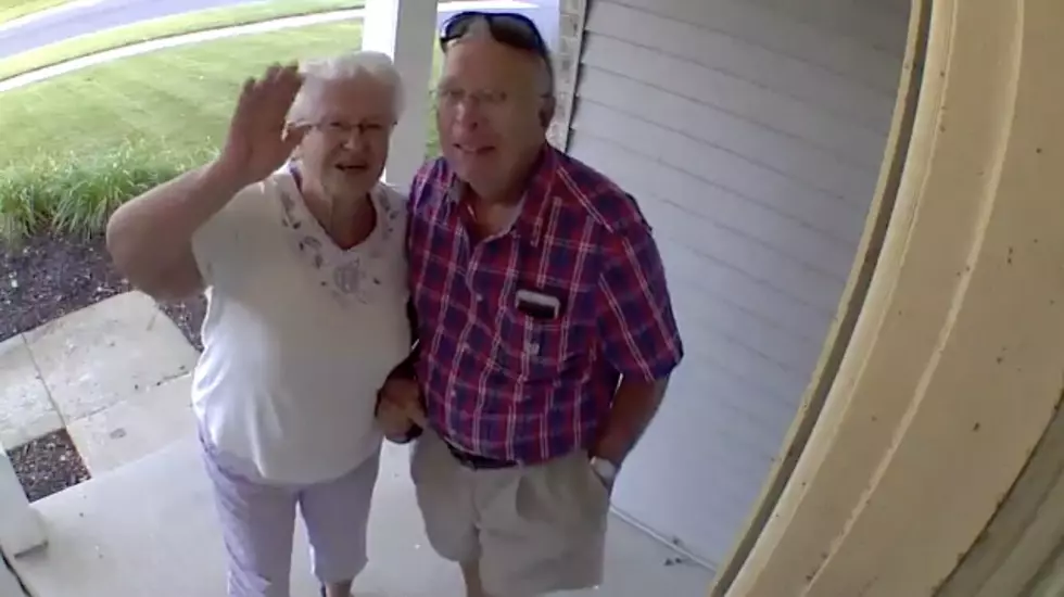 Grandparents Say Hi To Grandson On Vacation In Heartfelt Video