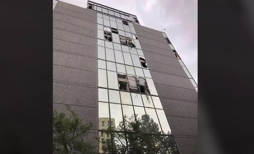 Hurricane Laura Shatters Windows On Iconic Downtown Lafayette Building, Downs Trees In Surrounding Areas