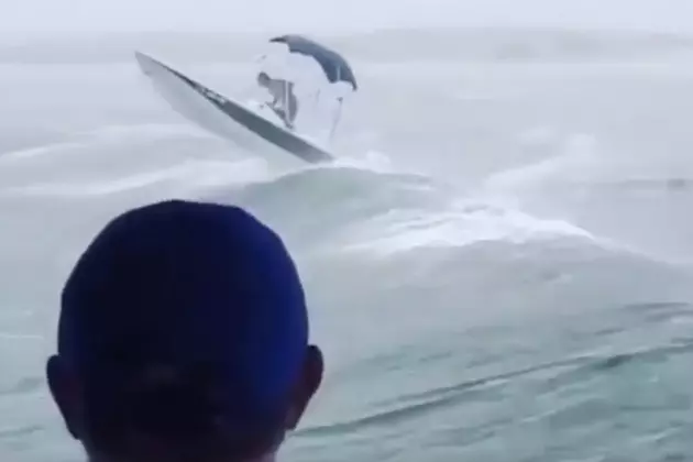 Boat Flips As Huge Wave Approaches During Hurricane Sally [VIDEO]
