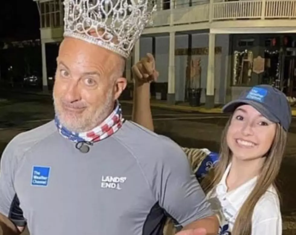 Jim Cantore is Crowned While Covering Hurricane Delta in Breaux Bridge [PHOTO]