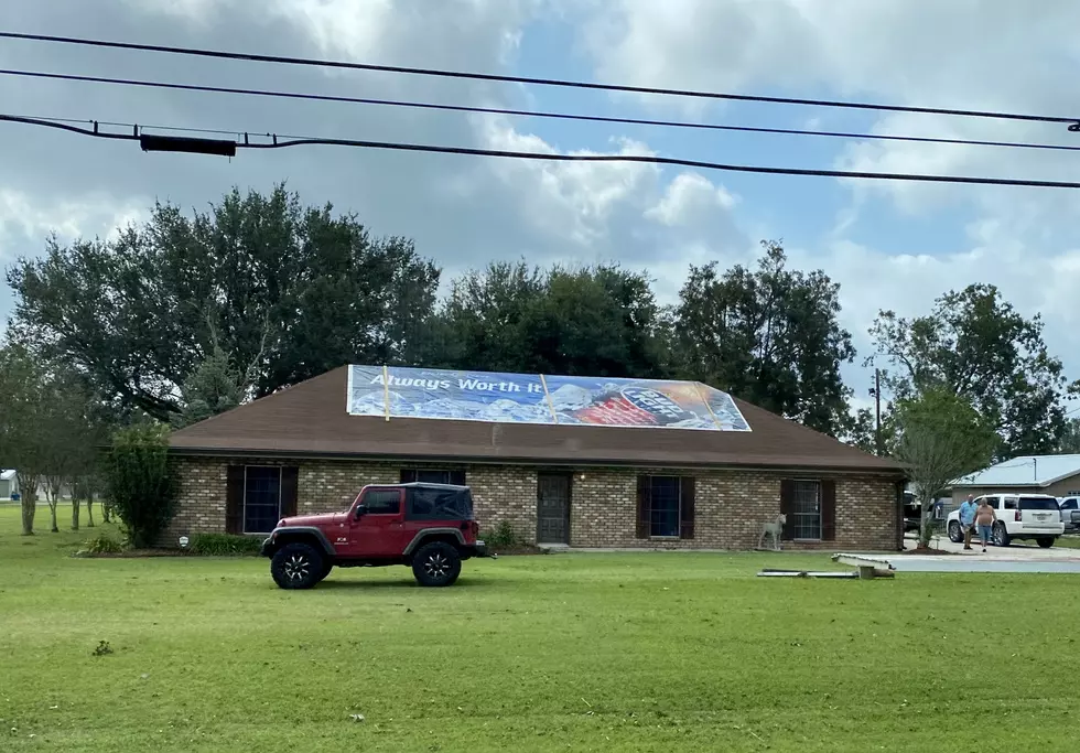 This Upper Lafayette Home Put Up The Most Louisiana Tarp Ever After Hurricane Delta