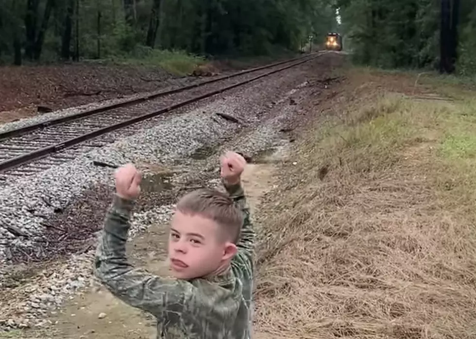 Young Boy Celebrates Seeing Train, Then It Stops in Front of Him [VIDEO]