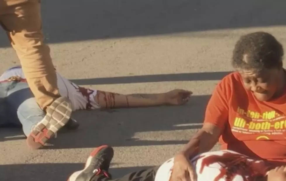 Actors Portray Dramatic Murder Scene In Streets Of Abbeville During An Extremely Powerful Vigil
