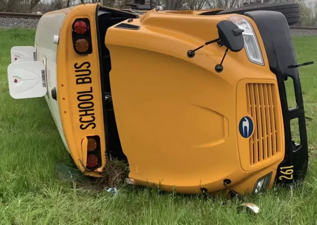 School Bus in Louisiana Flips While 17 Kids Are on Board [PHOTOS]