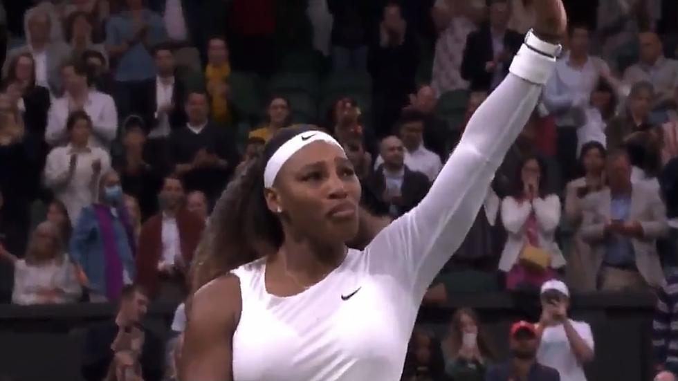 Serena Williams Waves Goodbye