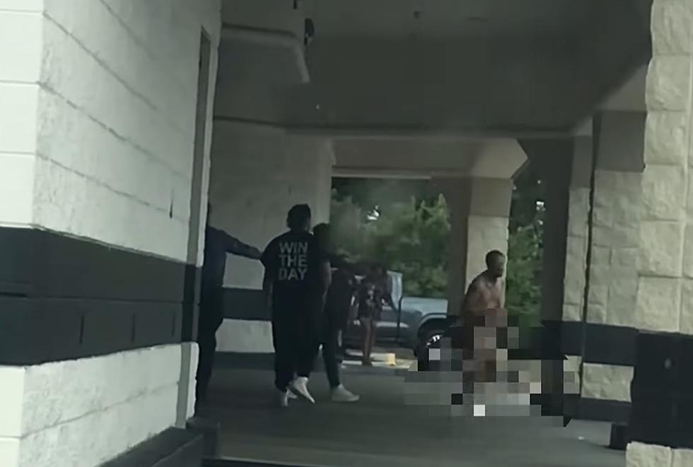 Naked Man Runs Through Parking Lot at Family Entertainment Center