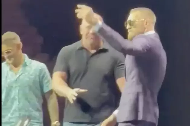 Conor McGregor Tosses Dustin Poirier&#8217;s Hot Sauce Into Crowd [VIDEO]