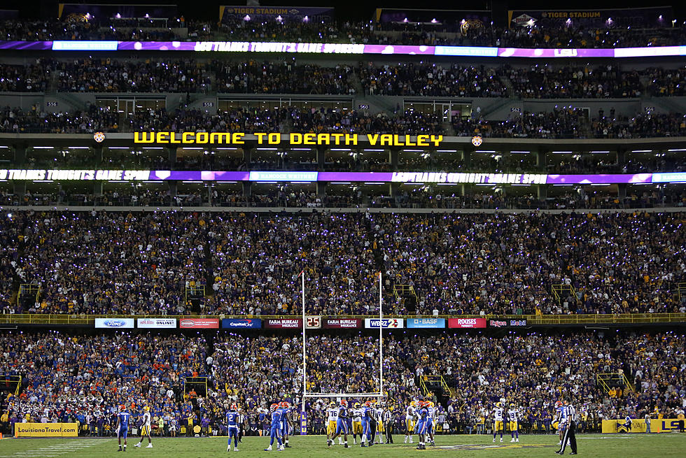 LSU Paints Endzones in Camouflage for Army Game in Tiger Stadium