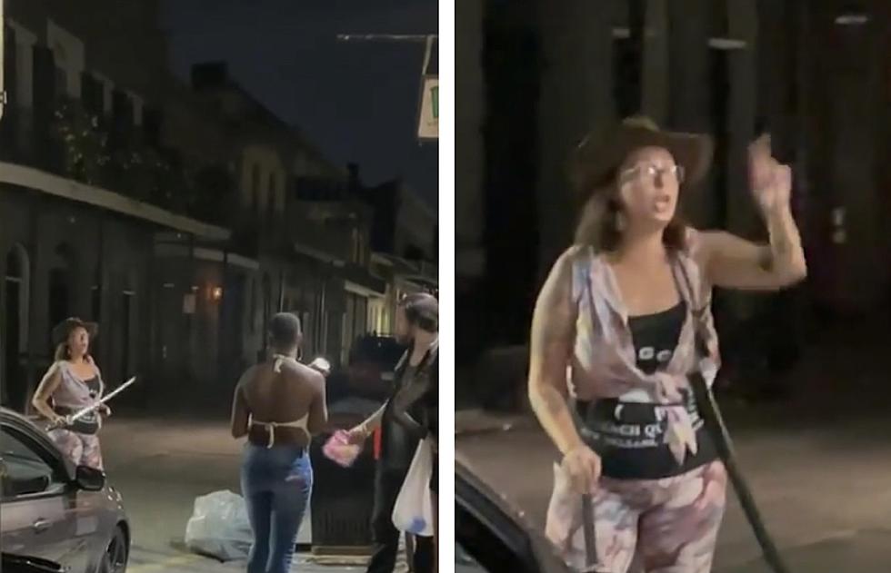 Viral Video Shows Woman Wielding Sword In French Quarter - Labele