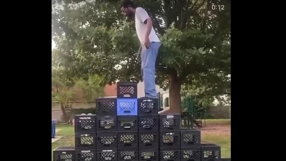 The Viral Milk Crate Challenge is Currently the Hottest “Olympic” Sport on the Internet