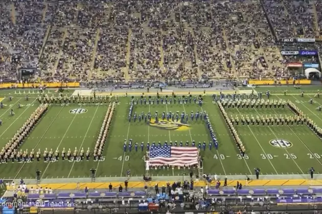 Marching Bands From LSU and McNeese Perform Together on 9/11 [VIDEO]