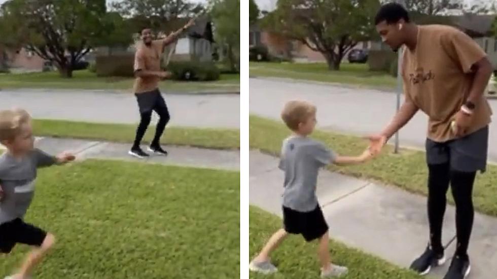 Saints&#8217; Jameis Winston Winning Over Hearts In New Orleans &#8211; Plays Catch With Young Boy