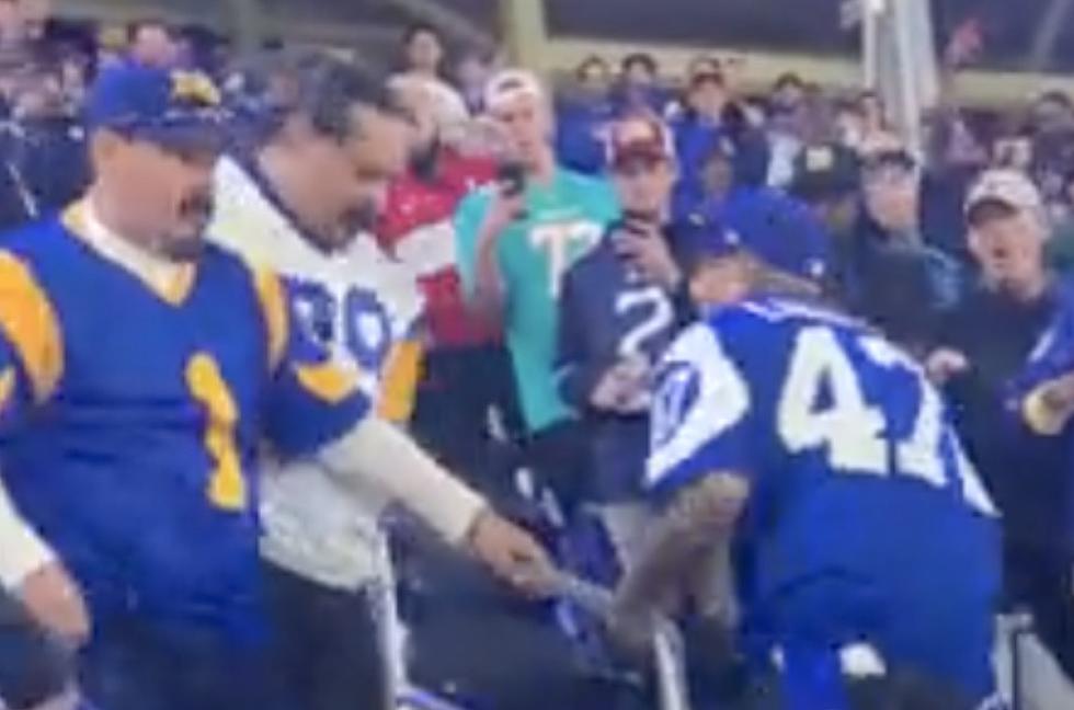 Los Angeles Rams Fan Knocks Two Other Fans Out at NFL Game [VIDEO]