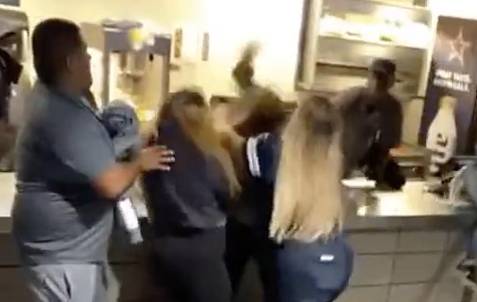 Concession Stand Worker at AT&T Stadium Leaps Counter, Gets Rocked [VIDEO]