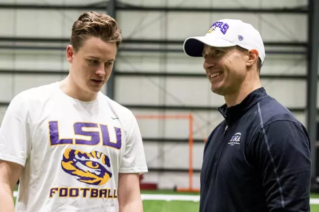Drew Brees and Joe Burrow Meet Up Again, This Time Prior to Super Bowl [PHOTOS]