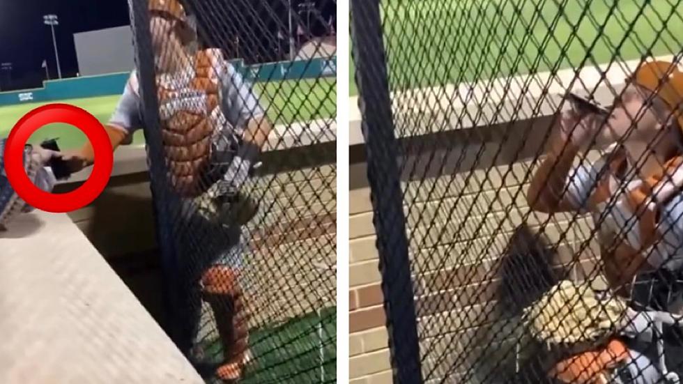 Did a Texas Longhorns Catcher Get Kicked-Off of the Team for Taking Sip from Fan’s Flask?