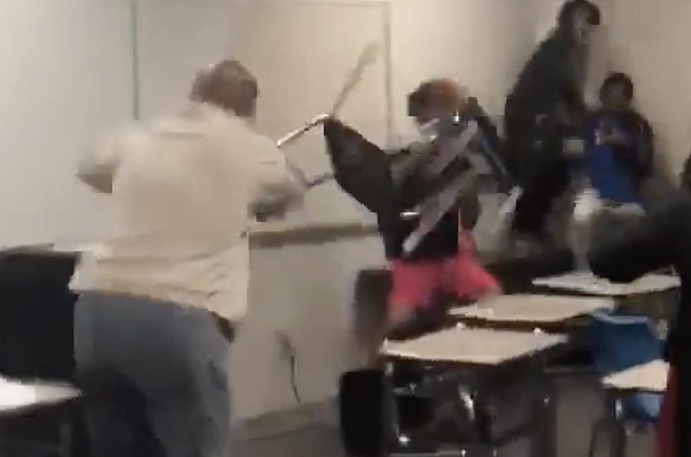 Student Throws Chair at Teacher, Teacher Fights Back in Classroom