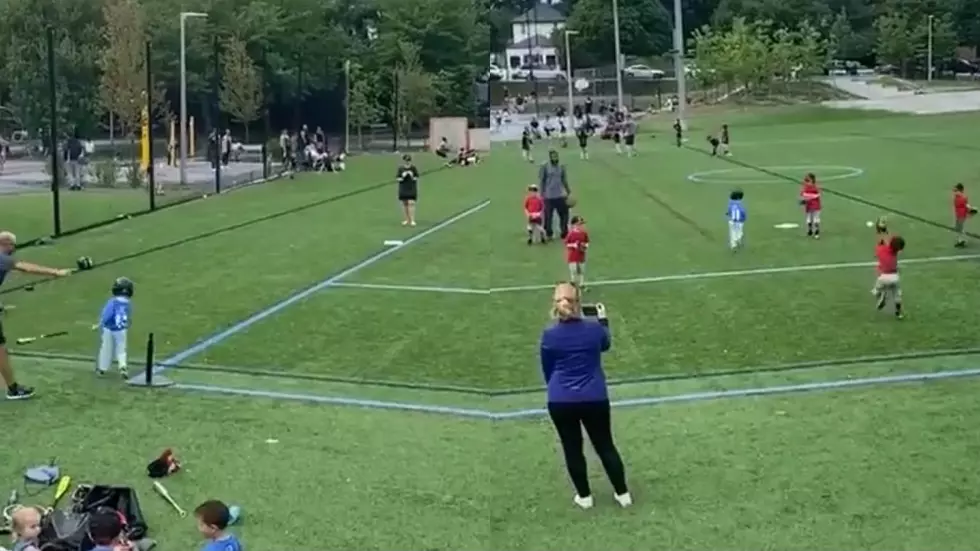 Clip of Chaotic Tee-Ball Game Goes Viral