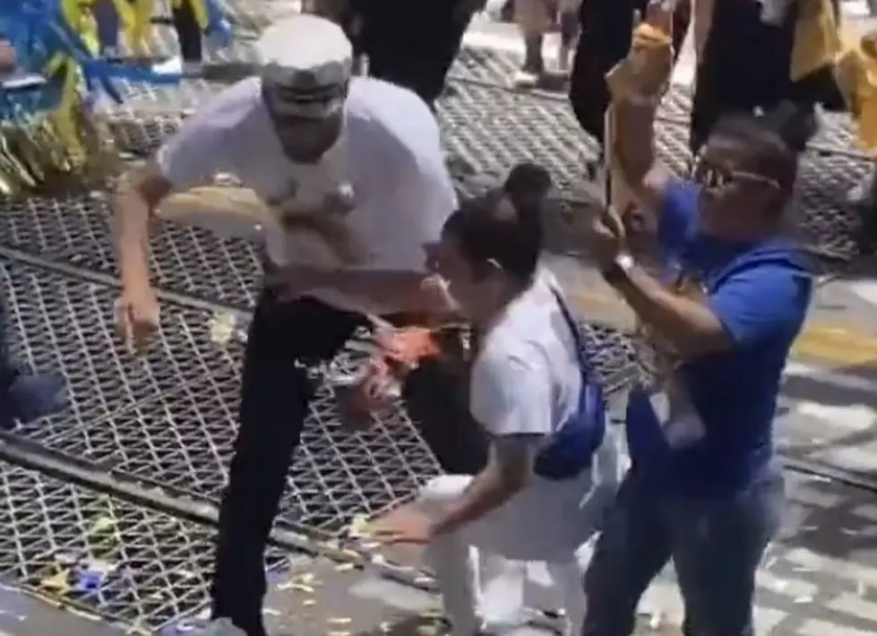 NBA Player Klay Thompson Runs Over Woman at Championship Parade [VIDEO]