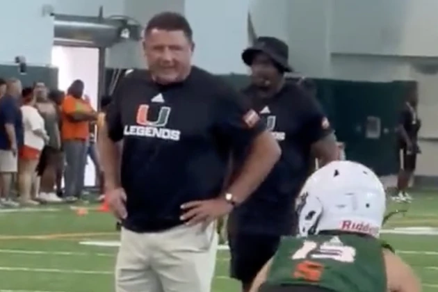 Former LSU Coach Ed Orgeron Seen in Miami Hurricanes Apparel [VIDEO]
