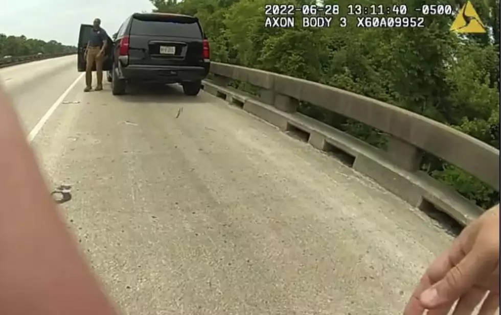 Watch: State Trooper Realizes He Pulled Over Head of Louisiana State Police for Speeding on Basin Bridge