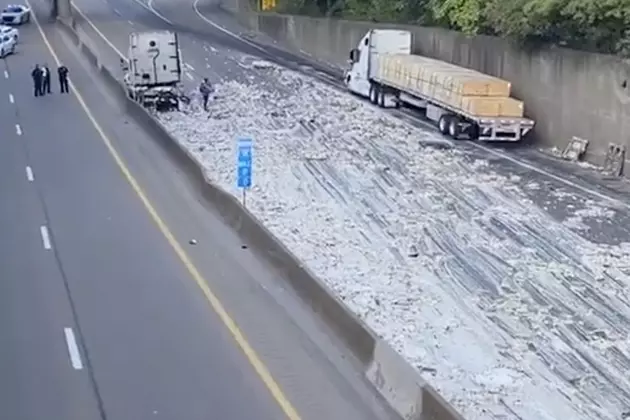 Multiple Lanes Closed After Truck Spills Alfredo Sauce on Interstate [VIDEO]
