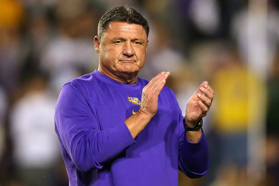 Former LSU Coach Ed Orgeron Spotted at UL Game in Lafayette [PHOTO]