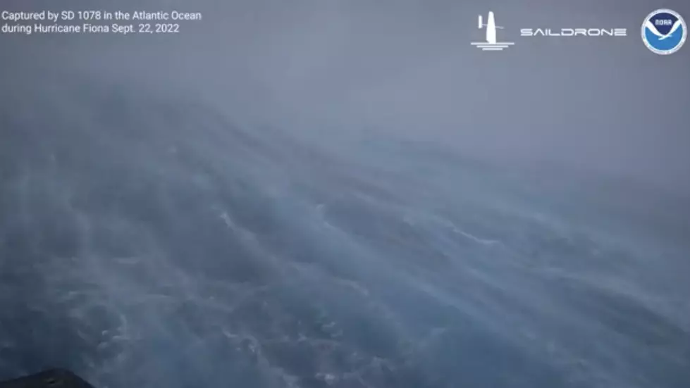 Incredibly Rare Footage from Ocean Drone Shows the Inside of Powerful, Category 4 Hurricane Fiona
