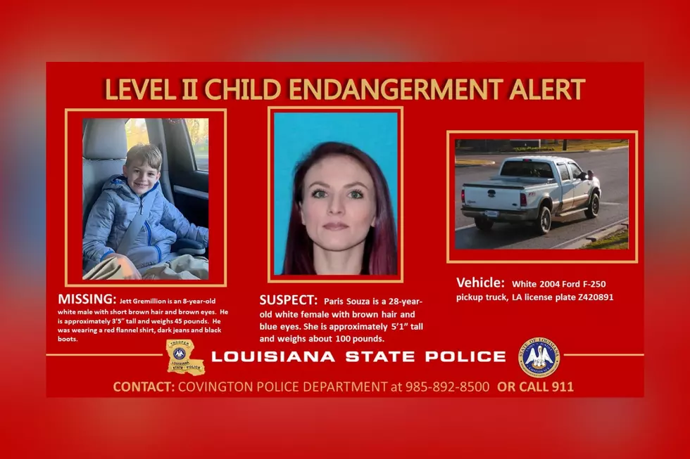 Louisiana State Police Cancels Level II Child Endangerment Alert After Missing 8-Year-Old Boy Found Safely