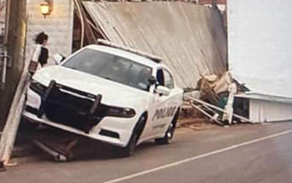 Police Car Reportedly Hits Building in Downtown Breaux Bridge [VIDEO]